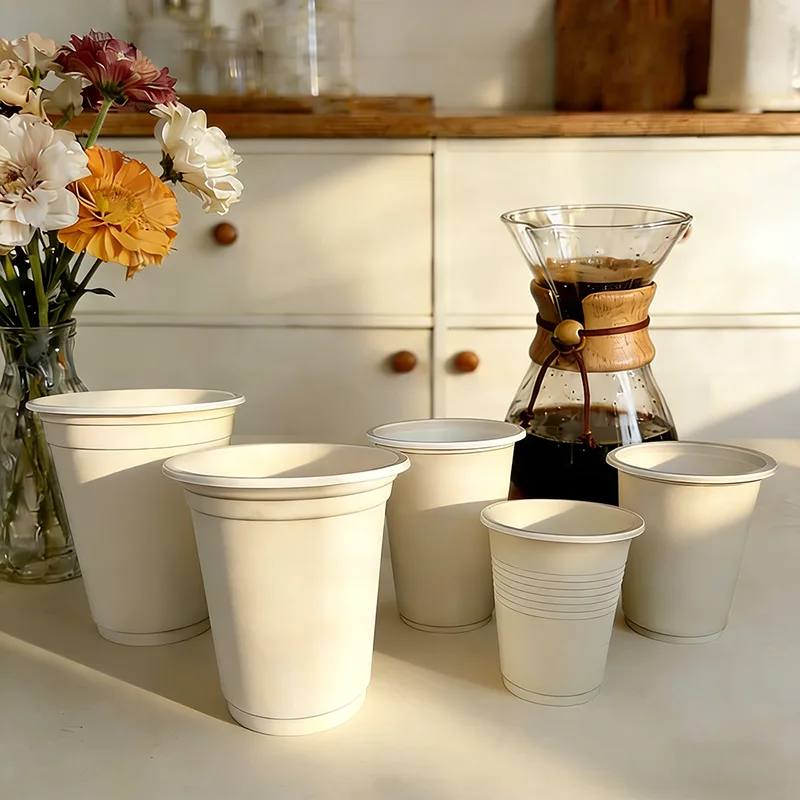 Tazza biodegradabile ecologica da 12 once di amido di mais