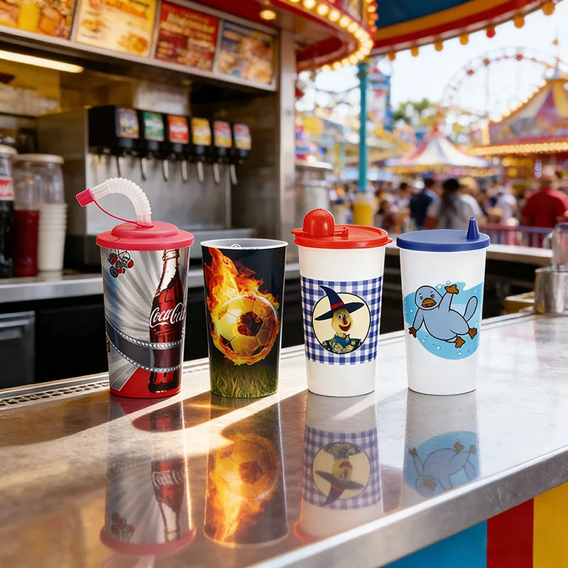 Bicchiere di plastica con stampa da 500 ml