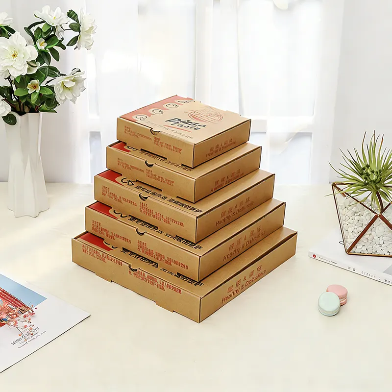 Scatola per pizza stampata personalizzata da 9 pollici